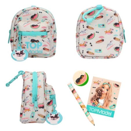 TOPModel Mini Mochila con Set de Papelería