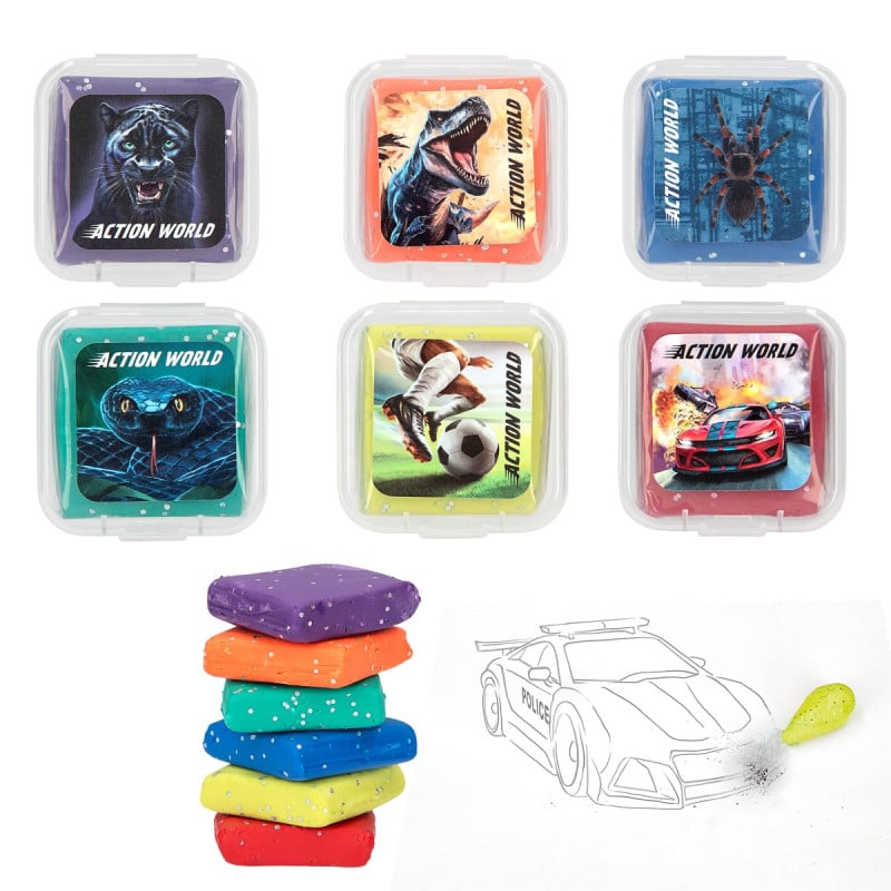 Action World Goma De Borrar Moldeable Surtido