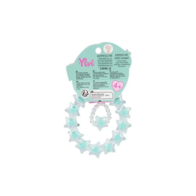 Ylvi Pulsera Estrellita Y Anillo Surtido