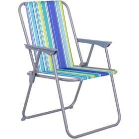 Silla De Playa Fija Plegable Lona De Juinsa