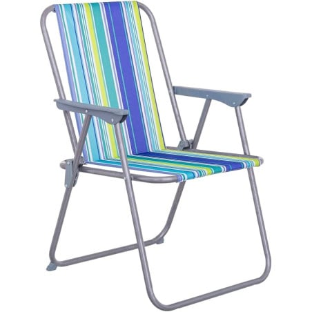 Silla De Playa Fija Plegable Lona De Juinsa