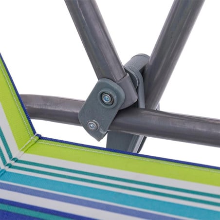 Silla De Playa Alta Fija Plegable Lona
