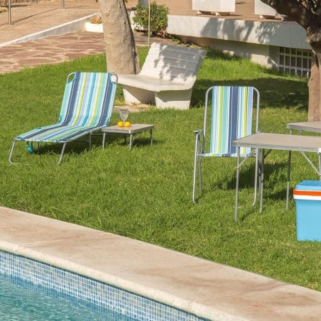 Silla De Playa Fija Plegable Lona