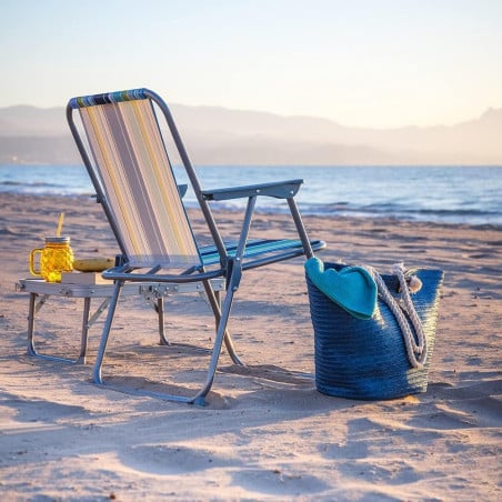 Silla De Playa Fija Plegable Lona