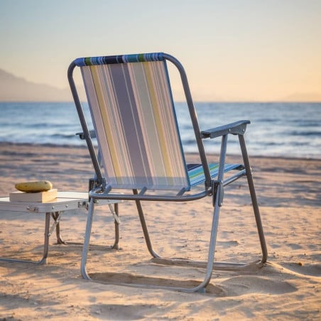 Silla De Playa Fija Plegable Lona