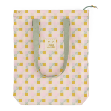 Mr. Wonderful Tote Bag Cuadrados Multicolor Hello, Sunshine! De MR. Wonderful