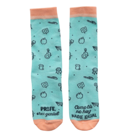Calcetines Profe, Eres Genial. Como Tú No Hay Nadie Igual Talla 39-41 De MR. Wonderful 2