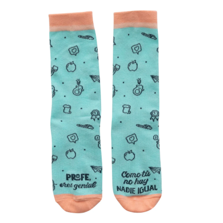 Mr. Wonderful Calcetines Profe, Eres Genial. Como Tú No Hay Nadie Igual Talla 39-41