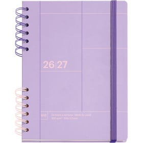 Agenda Escolar 26/27 Miquelrius Bicolor Malva De Apli