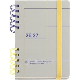 Agenda Escolar 26/27 Miquelrius Bicolor Gris De Apli