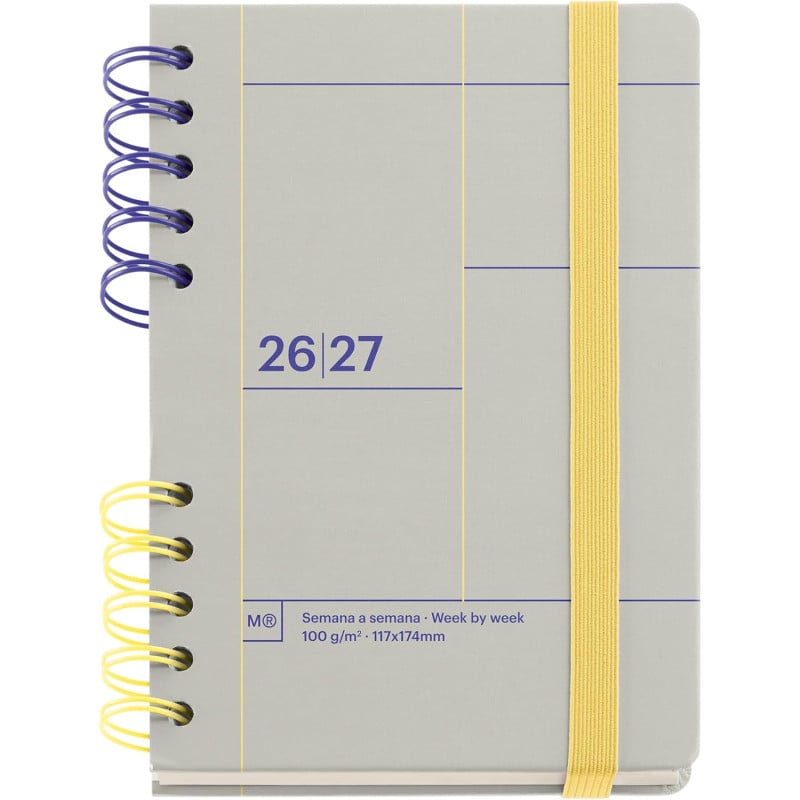 Agenda Escolar 26/27 Miquelrius Bicolor Gris De Apli