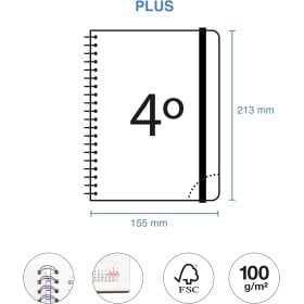 Agenda Escolar 26/27 Miquelrius Bicolor Malva De Apli 2
