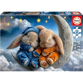 Puzzle Sueños De Conejitos 100 Pzs De Educa