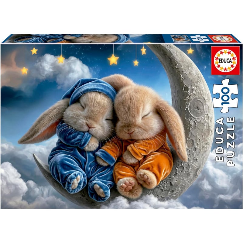 Puzzle Sueños De Conejitos 100 Pzs De Educa