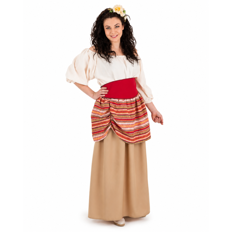 Disfraz Medieval Campesina Carlota Talla Única De Lunatiq Fest