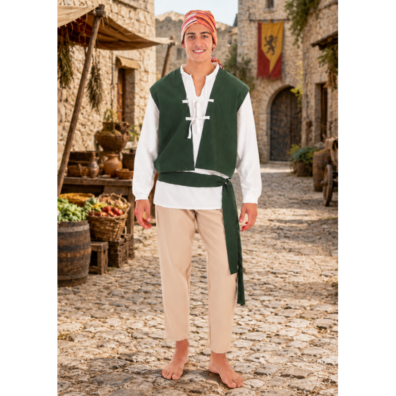 Disfraz Medieval Campesino Carlos Talla Única
