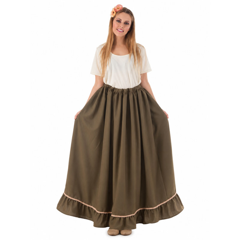 Falda Medieval Verde Adulto Talla L De Lunatiq