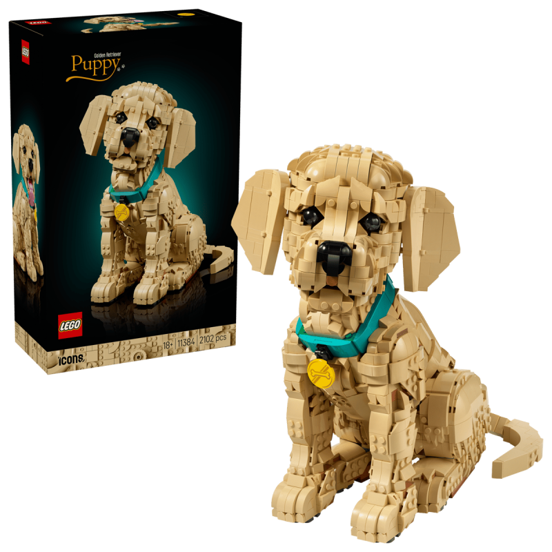 LEGO Icons Cachorro Golden Retriever 11384 De LEGO