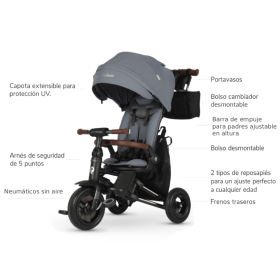 Qplay Triciclo Nova Deluxe Beige De Qplay 2