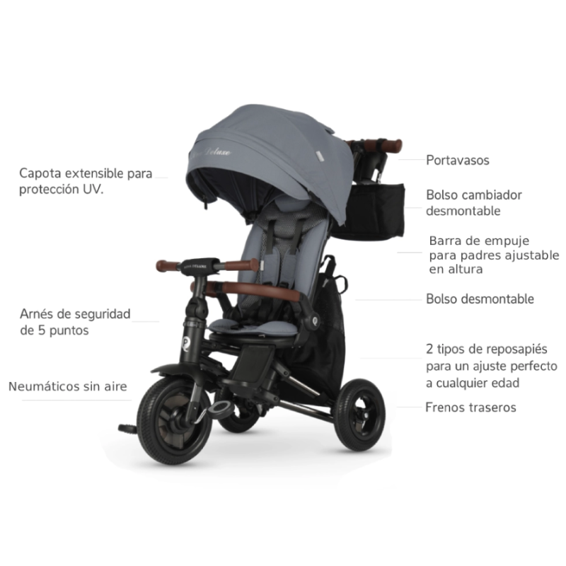 Qplay Triciclo Nova Deluxe Beige