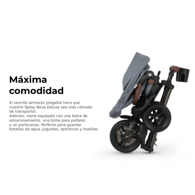Qplay Triciclo Nova Deluxe Gris