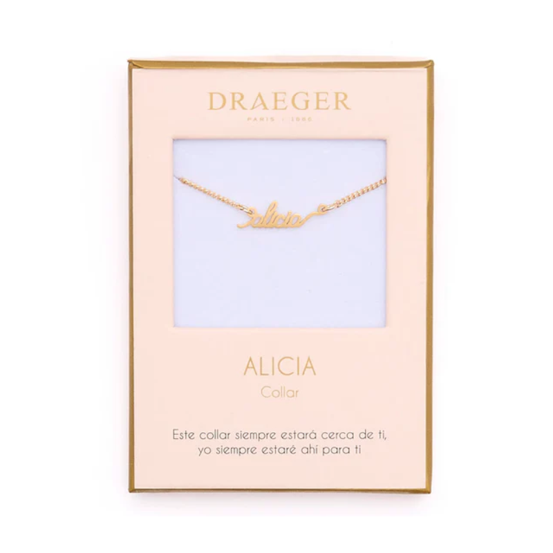 Colgante Nombre Alicia De Draeger