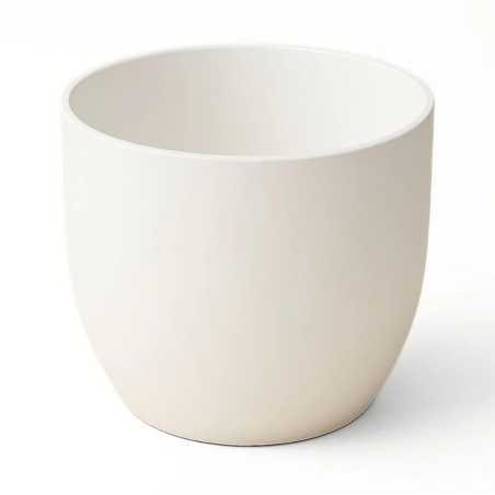 Macetero PVC Blanco 20X22CM