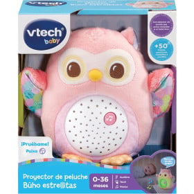 Proyector De Peluche Buho Estrellitas