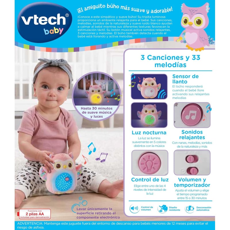 Proyector De Peluche Buho Estrellitas