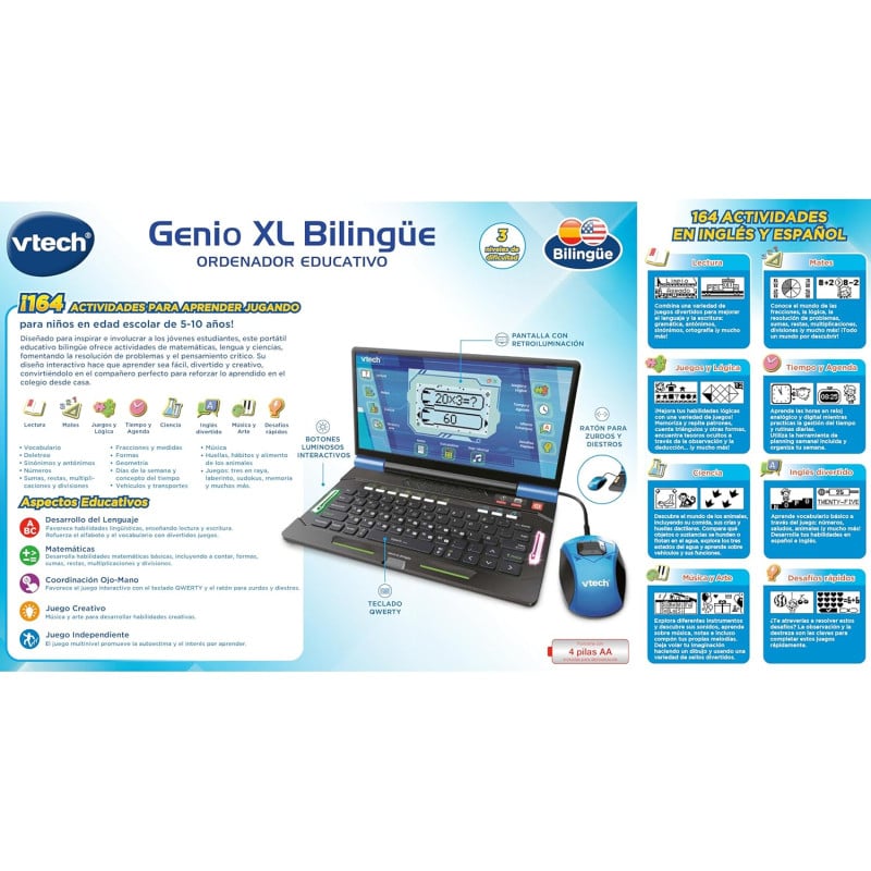 Vtech Ordenador Genio Xl Bilingüe