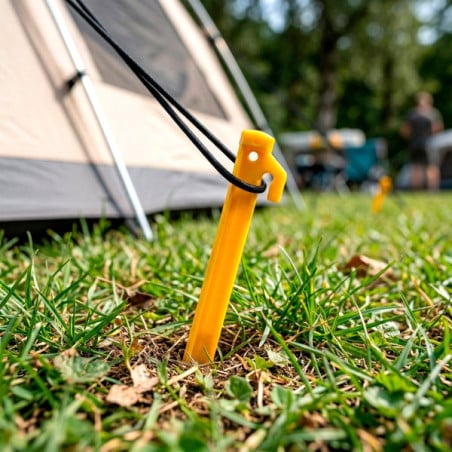 Set 6 Piquetas Camping Plástico