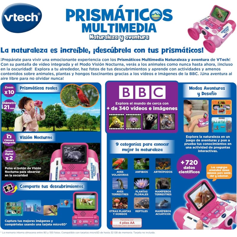 Prismáticos Multimedia Naturaleza