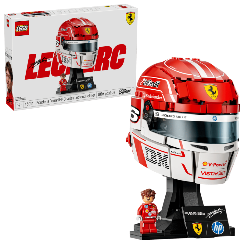 LEGO Editions Scuderia Ferrari HP: Casco de Charles Leclerc 43014 De LEGO