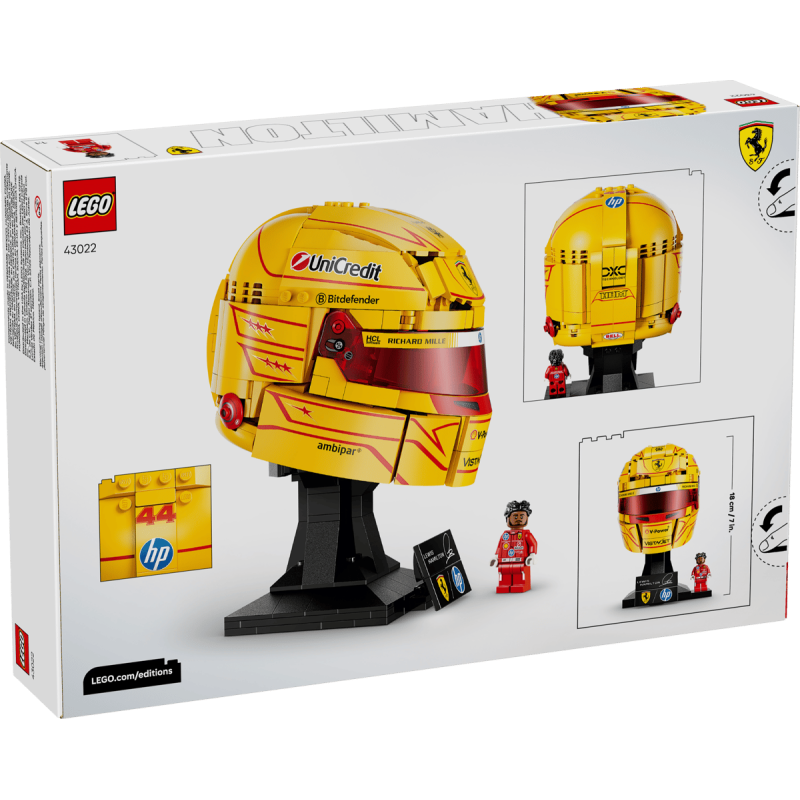 LEGO Editions Scuderia Ferrari HP: Casco De Lewis Hamilton 43022