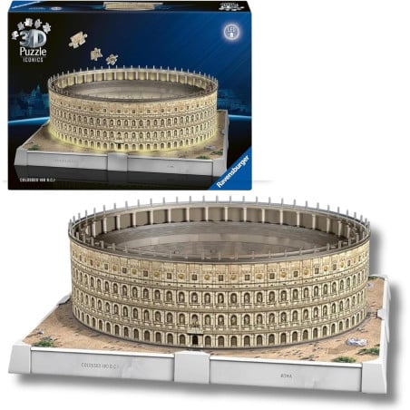 Puzzle 3D Coliseo Romano Con Luz De Ravensburguer
