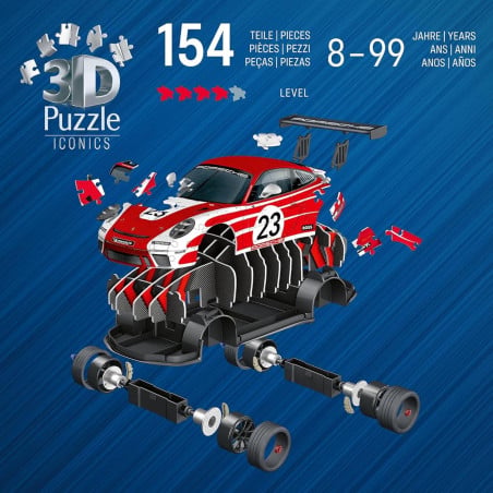 Puzzle 3D Porche 911 Con Luz
