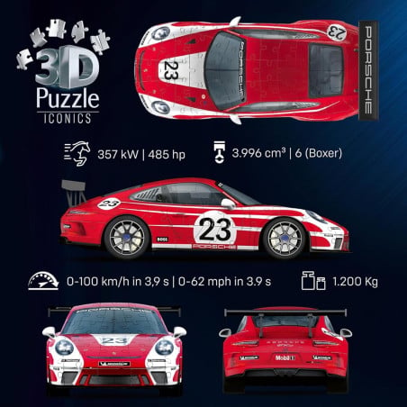 Puzzle 3D Porche 911 Con Luz