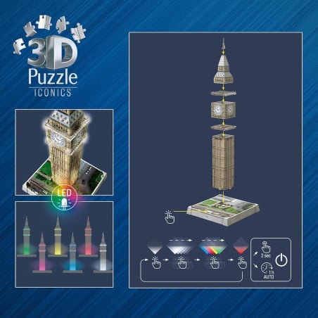 Puzzle 3D Big Ben Con Luz
