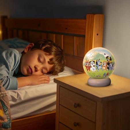 Puzzle 3D Bola Con Luz Nocturna Bluey