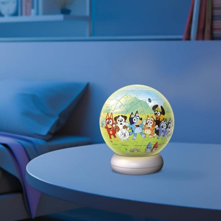 Puzzle 3D Bola Con Luz Nocturna Bluey