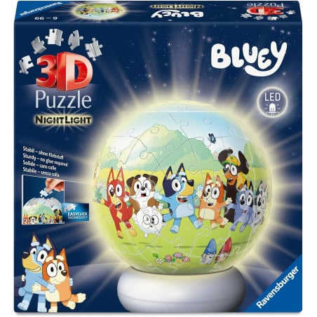 Puzzle 3D Bola Con Luz Nocturna Bluey