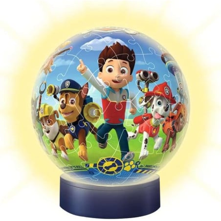 Puzzle 3D Bola Con Luz Nocturna Patrulla Canina