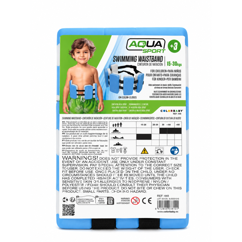 Cinturón De Natación Aqua Sport Azul