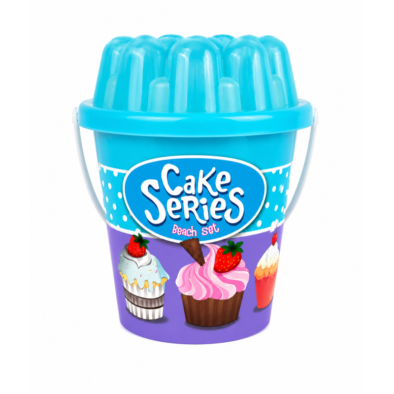 Cubo De Playa Cupcake 12 Piezas Surtido De Eurojuguetes