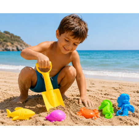 Pala De Playa Con 6 Piezas