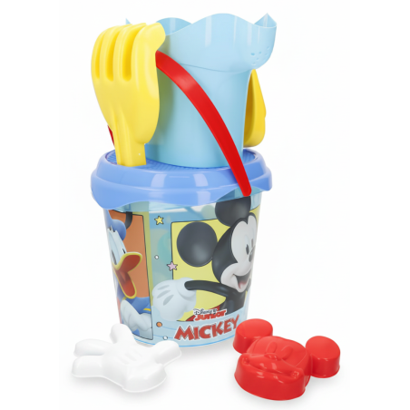 Cubo De Playa Con Mochila Mickey Mouse 7 Piezas De Colorbaby