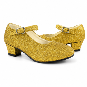 Zapato De Tazón Purpurina Dorada Talla 22 De Partilandia