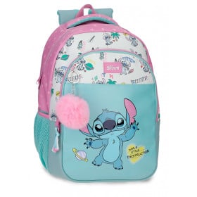 Mochila Escolar Stitch Little Destruction 42 Cm Adaptable A Carro