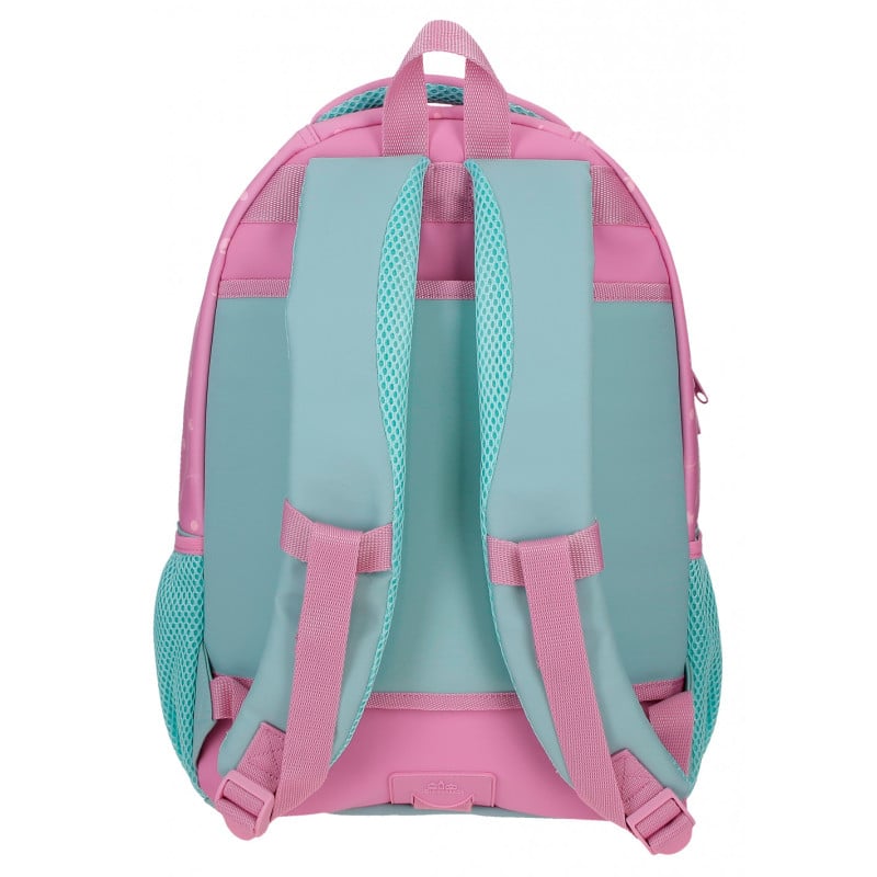 Mochila Escolar Stitch Little Destruction 42 Cm Adaptable A Carro