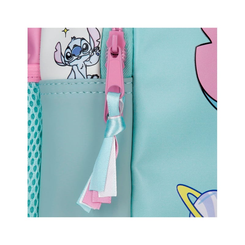 Mochila Escolar Stitch Little Destruction 42 Cm Adaptable A Carro